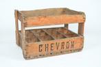 Oude houten kist van Chevron, Antiek en Kunst, Ophalen