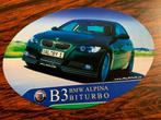 Sticker 2008 BMW Alpina B3 BiTurbo, Verzamelen, Ophalen of Verzenden