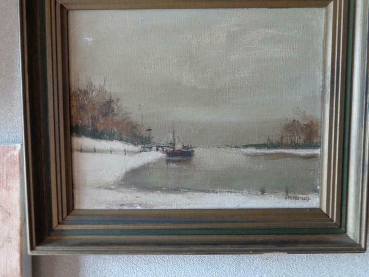 Fritz Bosteels / Marine schilderij, Antiek en Kunst, Kunst | Schilderijen | Klassiek, Ophalen