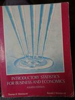 Introductory Statistics for Business and Economics, Boeken, Studieboeken en Cursussen, Gelezen, Thomas H. & Ronald J. Wonnacott
