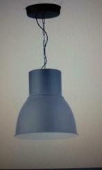 hanglamp, donkergrijs / lampe suspension gris foncé, Huis en Inrichting, Lampen | Hanglampen, Gebruikt, Metaal, 50 tot 75 cm, Ophalen