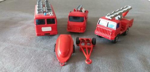 3 véhicules pompiers + 2 remorques, Collections, Marques automobiles, Motos & Formules 1, Utilisé, Voitures, Enlèvement ou Envoi