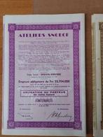 Ateliers Snoeck - Obligations, Actions  et Titres, Enlèvement ou Envoi