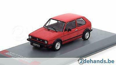 1:43 Ixo GTI Collection 217473 1976 VW Golf mk1 1600 GTI red, Enlèvement ou Envoi, Neuf, 1:32 à 1:50, Voiture
