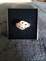 Ring in zilver 925 rosé verguld maat 54, Handtassen en Accessoires, Ringen, Met kristal, Ophalen of Verzenden, Zo goed als nieuw