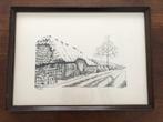 Mooi kunstwerk Y. Jenet, Boerderij Zoersel,  (pentekening?), Ophalen of Verzenden