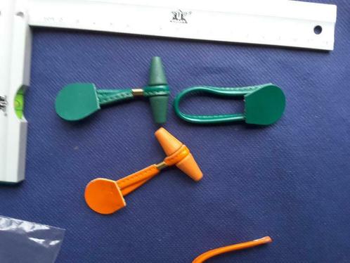 brandenburg imitatieleer oranje of knalgroene houten stok, Hobby en Vrije tijd, Naaien en Fournituren, Nieuw, Ophalen of Verzenden