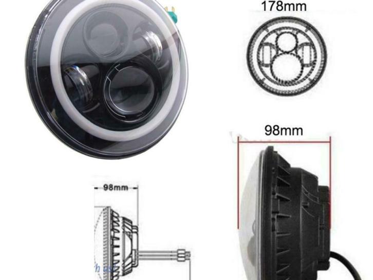 2x 7 inch full led koplampen nieuw !!!!!!! complete set !!!, Auto-onderdelen, Verlichting, Alfa Romeo, Amerikaanse onderdelen