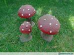 statue de champignon en fonte pat couleurs-rouillé lot de 3, Tuin en Terras, Ophalen of Verzenden, Nieuw