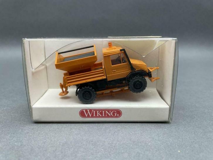 MERCEDES BENZ 4x4 Unimog Déneigeuse 1/87 HO WIKING Neuf+Bte, Hobby en Vrije tijd, Modelauto's | 1:87, Nieuw, Hijskraan, Tractor of Landbouw