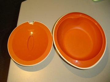 Tupperware Iso Duo ovaal serveerwonder  1,5 liter, Enlèvement ou Envoi, Comme neuf, Orange