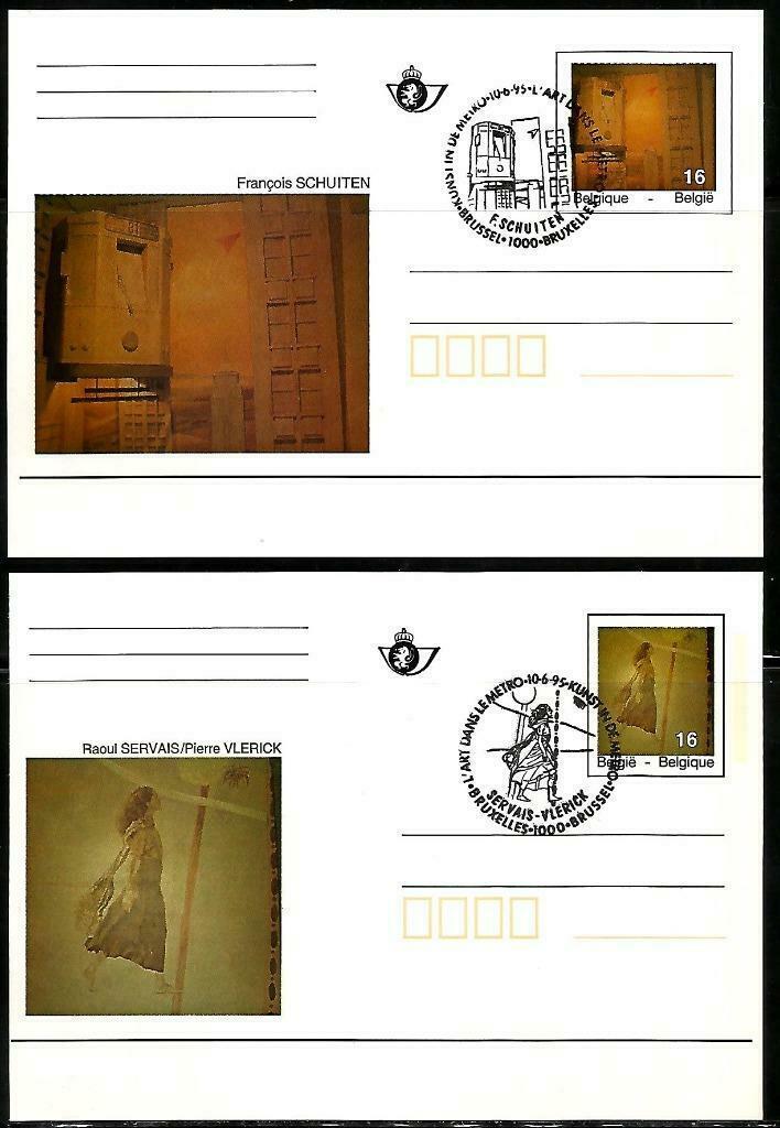België 1997-Kunstwerken uit de Brusselse metro BK 48/49, Timbres & Monnaies, Timbres | Europe | Belgique, Non oblitéré, Autre