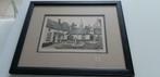 Prachtige tekening begijnhof Brugge 1956., Antiek en Kunst, Kunst | Tekeningen en Fotografie, Ophalen of Verzenden