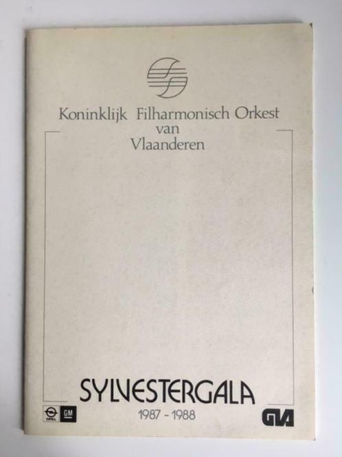 Programmaboekje Sylvestergala 87-88 Koninklijk Filharmonisch, Verzamelen, Overige Verzamelen, Gebruikt, Ophalen of Verzenden
