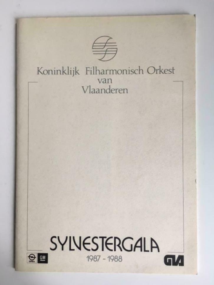 Programmaboekje Sylvestergala 87-88 Koninklijk Filharmonisch, Verzamelen, Overige Verzamelen, Gebruikt, Ophalen of Verzenden