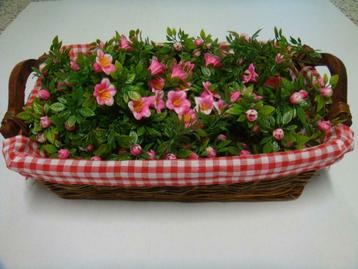 Vannerie garnie de fleurs, Enlèvement ou Envoi, Utilisé