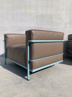 Cassina Le Corbusier LC3 lederen fauteuils, 4x, nieuwstaat