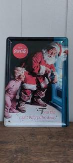 Metalen reclamebord Coca-Cola, Zo goed als nieuw, Verzenden
