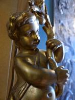 lampe chérubin en bronze, Antiquités & Art, Enlèvement ou Envoi