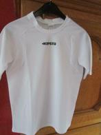T-shirt blanc floqué 8 ans, Sport en Fitness, Badminton, Ophalen of Verzenden, Zo goed als nieuw, Kleding