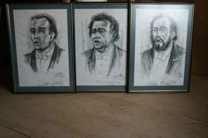 3 tenoren. Pavarotti, Carreras en Domingo, Antiek en Kunst, Kunst | Beelden en Houtsnijwerken, Ophalen