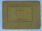 Livre ancien 1916 Ariane et Dionysos par Ellen Mythologie, Enlèvement ou Envoi, Ellen