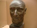 Oscar DE CLERCK buste portrait tête bronze cachet fondeur, Antiquités & Art, Enlèvement