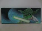 Star wars Yoda handgeschilderd schilderij, Ophalen of Verzenden, Wanddecoratie