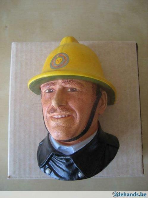 Buste Engelse brandweerman 16cm ., Collections, Collections Autre, Neuf, Enlèvement