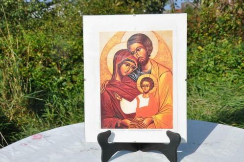 §  reproduction photographie icone cadre sous verre, Antiek en Kunst, Antiek | Religieuze voorwerpen, Ophalen of Verzenden