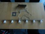 Tidig hanglamp met 6 spots (Ikea), Modern, Gebruikt, Ophalen of Verzenden, Glas