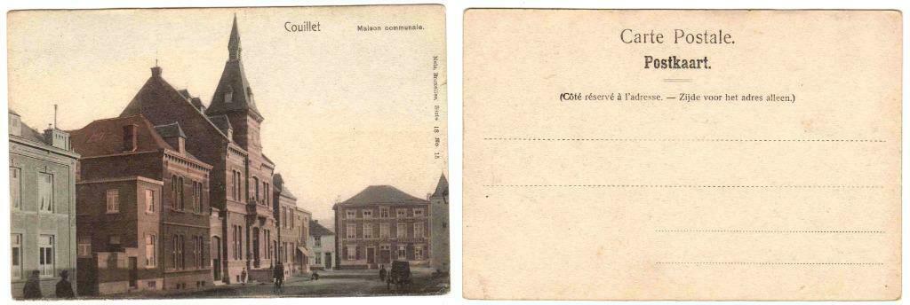 BE_Charleroi_Couillet_H_lot 1_5 CPA, Verzamelen, Postkaarten | België, Ongelopen, Henegouwen, 1920 tot 1940, Ophalen of Verzenden