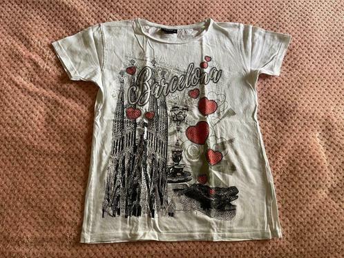 T-shirt imprimé fille t.14ans, Kinderen en Baby's, Kinderkleding | Maat 158, Gebruikt, Meisje, Overige typen, Ophalen of Verzenden