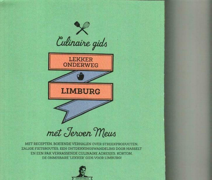 Culinaire gids lekker onderweg Limburg Jeroen Meus, Boeken, Kookboeken, Zo goed als nieuw, Ophalen of Verzenden