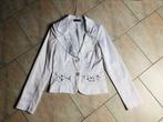 Blazer en satin, Comme neuf, Taille 36 (S), Blanc, Costume ou Complet