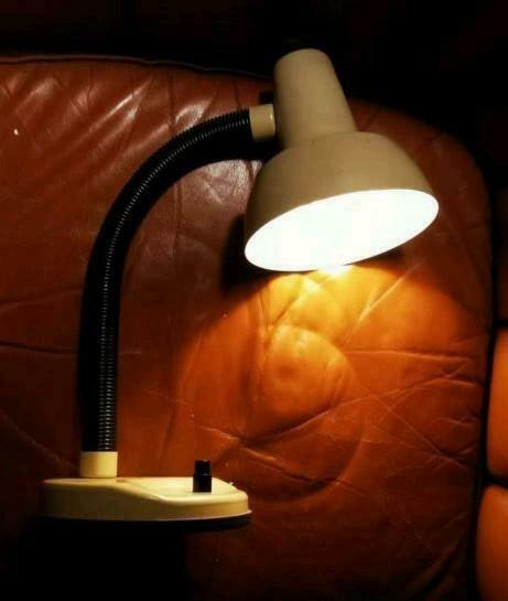 Vintage goesneck bureau of sfeerlamp verstelbaar 70's, Huis en Inrichting, Lampen | Wandlampen, Zo goed als nieuw, Kunststof, Metaal