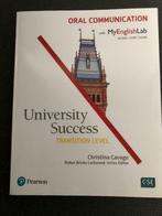 University Success Oral Communication Transition Level, Ophalen of Verzenden, Gelezen, Niet van toepassing, Pearson