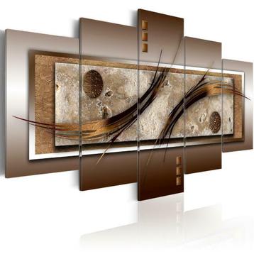 3 Modern Art XXL 5Luik Canvas Schilderij 200x100cm in 2maten, Enlèvement ou Envoi