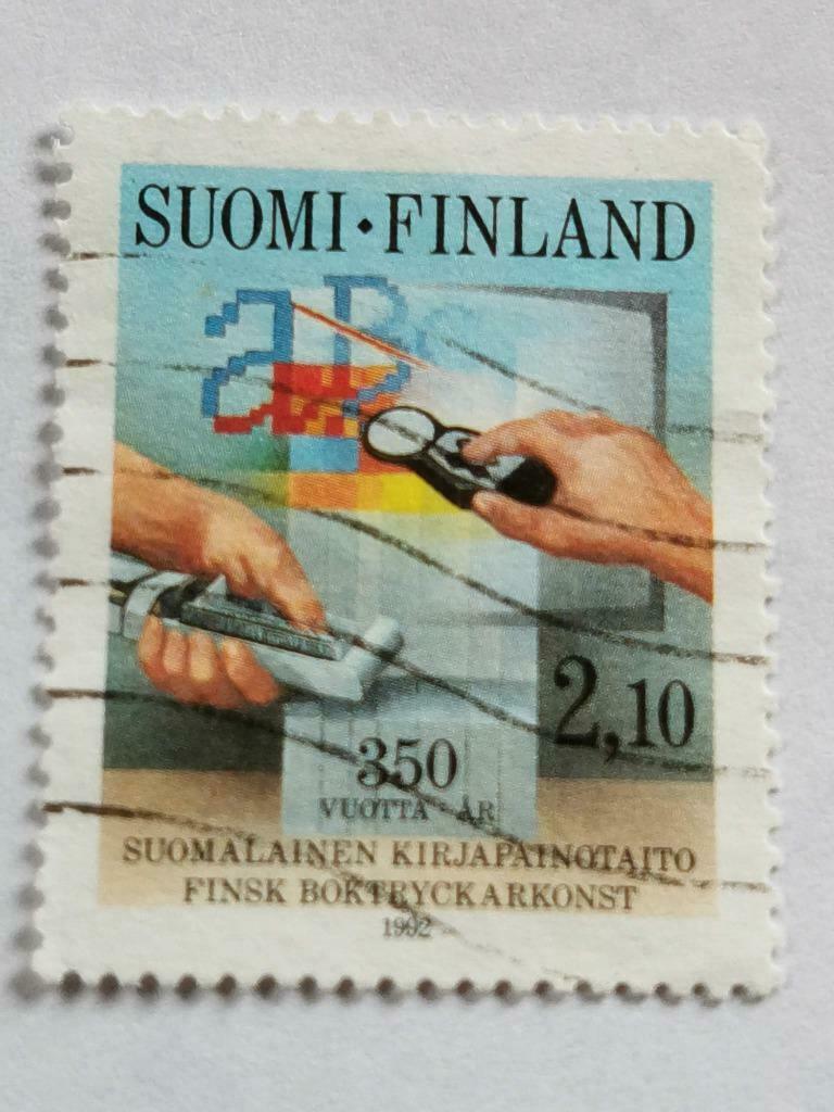 Finlande 1992 - Yv 1160 - Impression du 350e anniversaire en, Envoi, Finlande, Affranchi