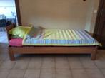Eénpersoonsbed  + Elektrische Lattenbodem 2 moters, Huis en Inrichting, Slaapkamer | Bedden, Ophalen, 90 cm, Eenpersoons, Bruin