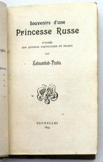 Souvenirs d'une Princesse Russe 1893 Katoumbah-Pasha Rusland, Enlèvement ou Envoi