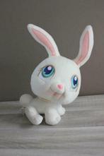 Peluche Littlest PetShop lapin blanc 25 cm, Utilisé, Enlèvement ou Envoi, Lapin
