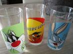 3 grote drinkglazen Looney Tunes figuren, Verzamelen, Ophalen of Verzenden, Nieuw, Frisdrankglas