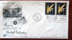 FIRST DAY COVER- VERENIGDE NATIES, Postzegels en Munten, Ophalen of Verzenden, Gestempeld