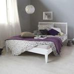 Lit double blanc 140x200 cm lit adulte lit enfant blanc NEUF, Maison & Meubles, Envoi, Neuf
