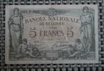 Billet 5 Francs Belgique 01.07.14, Envoi, Billets de banque