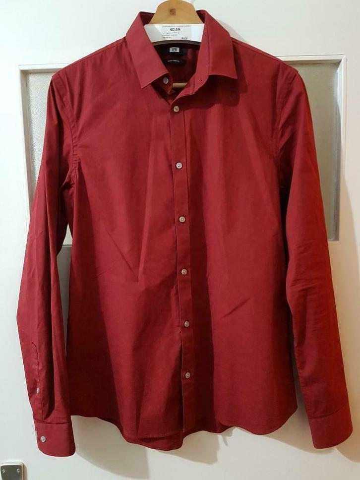 Donkerrood hemd van WE (Slim & Stretch), Kleding | Heren, Overhemden, Gedragen, Rood, Ophalen of Verzenden