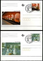 België 1997-Kunstwerken uit de Brusselse metro BK 52/3, Met stempel, Kunst, Ophalen of Verzenden, Postfris