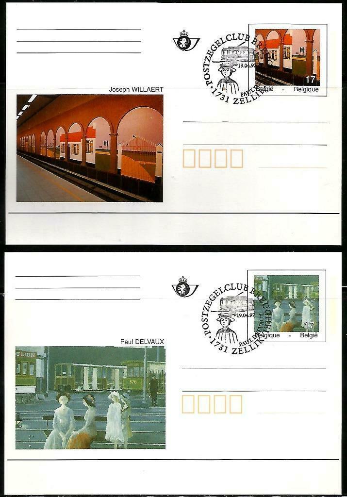 België 1997-Kunstwerken uit de Brusselse metro BK 52/3, Postzegels en Munten, Postzegels | Europa | België, Postfris, Overig, Kunst