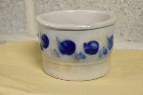 Pot en grès avec décoration  bleue en céramique, Antiek en Kunst, Antiek | Keramiek en Aardewerk, Ophalen
